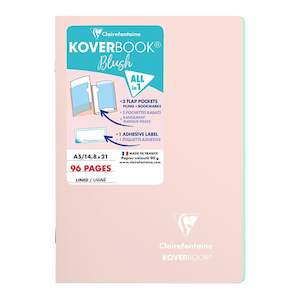 Stationery: Koverbook Blush A5 Lined Powder Pink Notebook