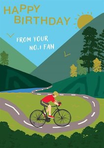 Card: Happy Birthday Cyclist