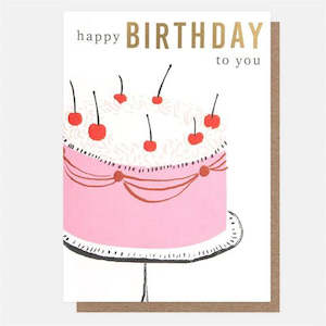 Card: Happy Birthday to You Pink Cake