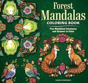 Forest Mandalas Coloring Book: Fun Woodland Creatures and Scenes to Color
