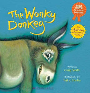 Children Books: The Wonky Donkey Hardback (with Bonus Pin-the-Tail Poster)