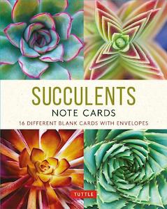 Succulents - 16 Notecards with Envelopes