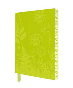 Flower Meadow Artisan Art Lined Notebook in Vegan Leather