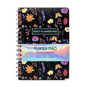 Stationery: Pukka Bloom Daily Planner Pad A5 Black