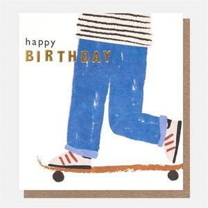 Greeting Cards: Card: Happy Birthday Skateboarder