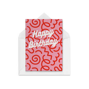 Birthday Cards: Birthday Squiggles
