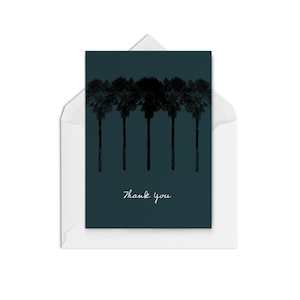 Thank You Cards Blank Inside: Thank You Trees