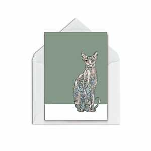 Everyday Cards Blank Inside: Russian Blue Cat