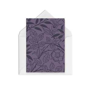 Everyday Cards Blank Inside: Morris Plum