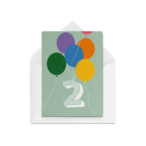 All Cards: 2 years old balloons