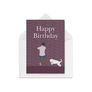 Birthday Cards: Boy & Dog