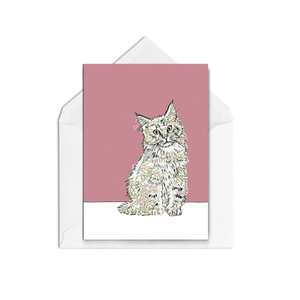 Everyday Cards Blank Inside: Maine Coon Cat
