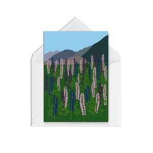 Everyday Cards Blank Inside: Lupins