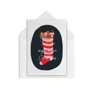 Christmas Cards Blank Inside: Christmas Stocking
