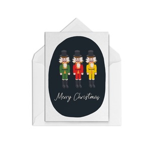 Christmas Cards Blank Inside: Merry Nutcrackers