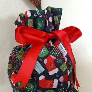 Stockings Ruffle Reusable Gift Bags - The Party Godmother