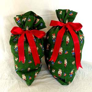Nutcracker Ruffle Reusable Gift Bags - The Party Godmother