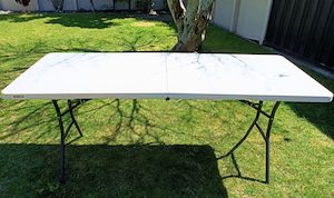 Products: Portable Trestle Table Hire - The Party Godmother - Party Hire