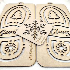 Santa Boot Stencil - The Party Godmother