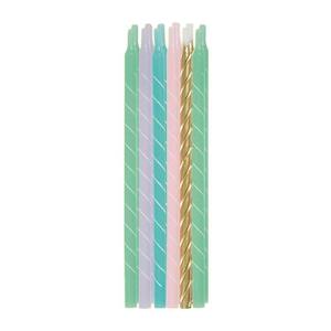 Bunny: Pastel Spiral Candles 12pk