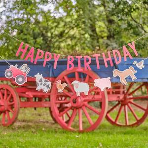 Farm: Farm Happy Birthday Bunting Decoration