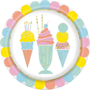 Ice Cream: Pastel Ice Cream Plates