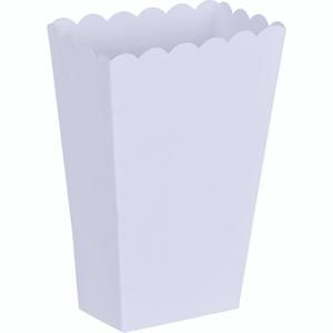 Treat Bags Boxes: White Popcorn Favour Boxes 5pk