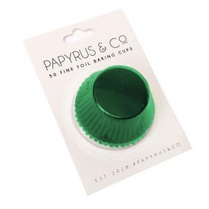 Cupcake Decorations: Green Foil Baking Cups 50pk