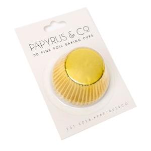 Cupcake Decorations: Gold Foil Baking Cups 50pk