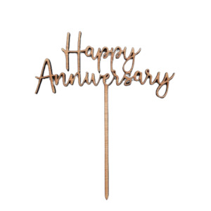 Cake Topper: Happy Anniversary Cake Topper