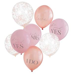 Confetti Balloons: Mixed Pack Of Hen Party Balloons 8pk