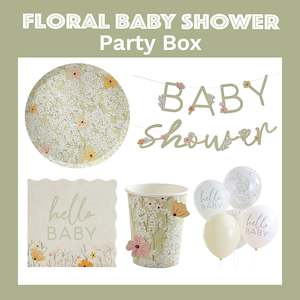 Floral Baby Shower Party Box