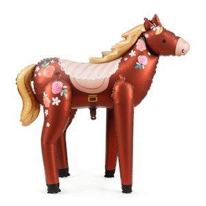 Farm: Jumbo Standing Floral Horse Foil Balloon