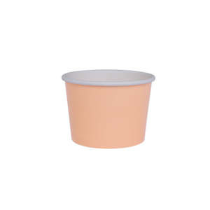 Ice Cream: Peach Paper Gelato Treat Cup 10pk