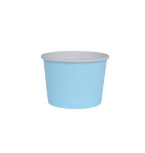 Ice Cream: Pastel Blue Paper Gelato Treat Cup 10pk