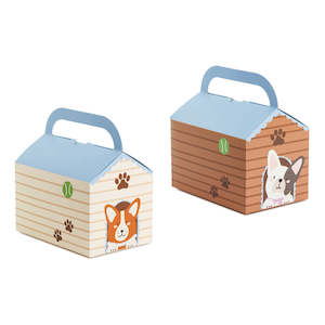 Treat Bags Boxes: Doghouse Cake Boxes 6pk