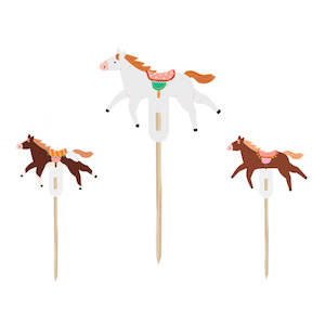 Cupcake Decorations: Horse Cupcake Toppers 6pk