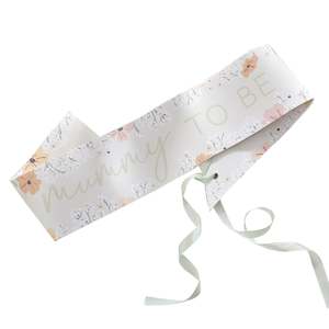 Baby Shower: Floral Baby Shower Mummy to Be Sash