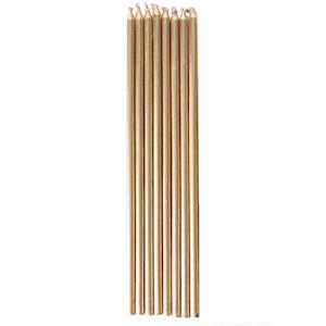Gold Tall Candles 10pk