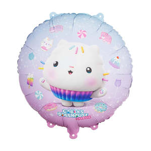 Gabby's Dollhouse Cakey Round Foil Balloon