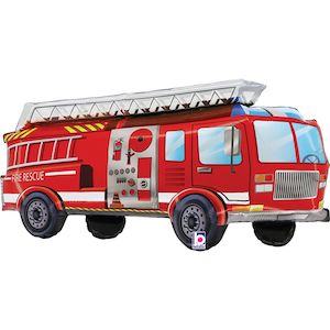 Jumbo Firetruck Foil Balloon
