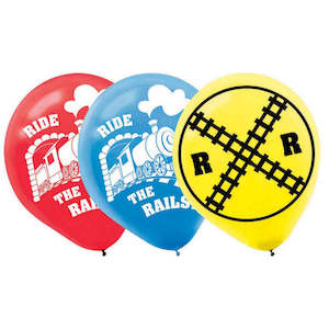 Train Balloons 6pk
