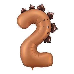 Dinosaur Giant Foil Number Balloon - 2