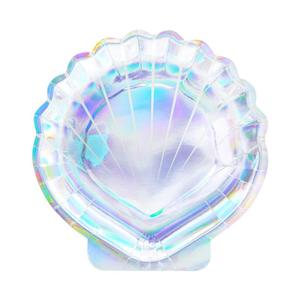 Iridescent: Mermaid Seashell Plates 6pk