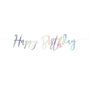Iridescent: Iridescent Happy Birthday Banner