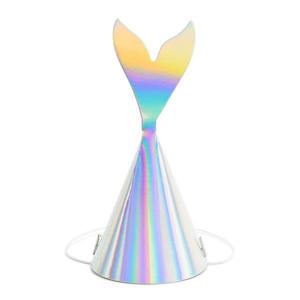 Iridescent: Mermaid Tail Iridescent Party Hats 6pk