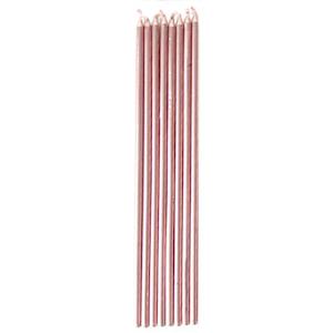 Rose Gold: Rose Gold Tall Candles 10pk