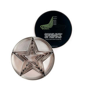 Space: 6 Piece Star Shaped Cookie Cutters