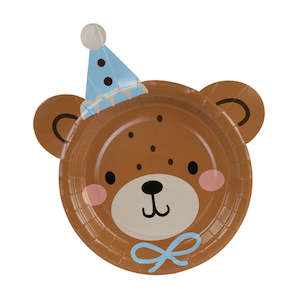 Plates: Teddy Bear Head Plates 6pk
