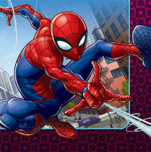 Spiderman Napkins 16pk